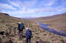 Trekking in Lesotho Highlands - Click image to enlarge